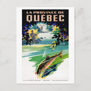 Carte Postale Canada Québec Poster vintage restauré