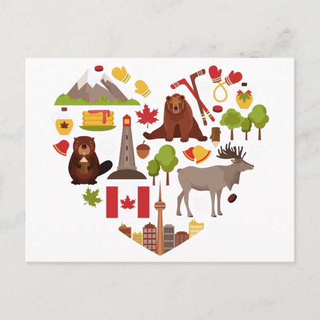 Carte postale Canadian Love (Devant)
