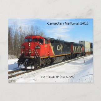 Carte Postale Canadien National CN 2453 - Locomotive GE "Dash 8"