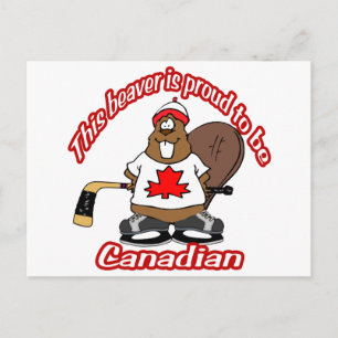 Carte postale canadienne Beaver