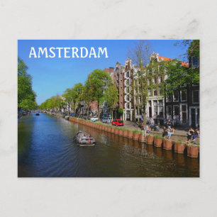 Carte Postale Canal d'Amsterdam