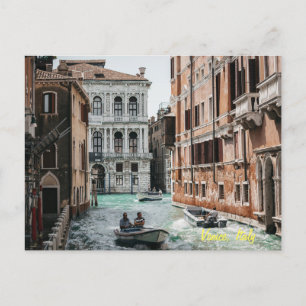 Carte Postale Canal de bateau de Venise
