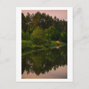 Carte Postale Canal de la rivière forestière de Nature Bélarus C