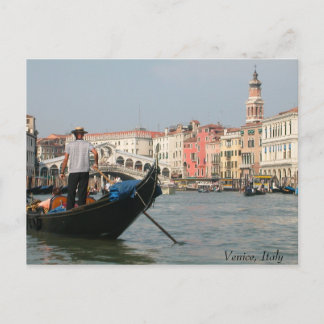 Carte Postale Canal de Venise avec pont