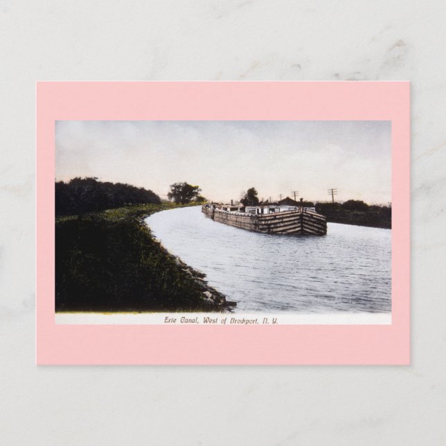 Carte Postale Canal Erie, à l'ouest de Broadport, New York (Devant)