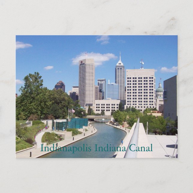 Carte Postale Canal Indianapolis (Devant)
