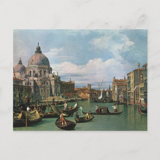 Carte Postale Canaletto, Le Grand Canal (1730) (Devant)