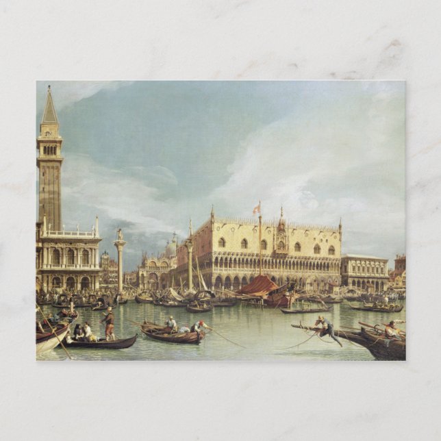 Carte Postale Canaletto - Le Molo, Venise (Devant)
