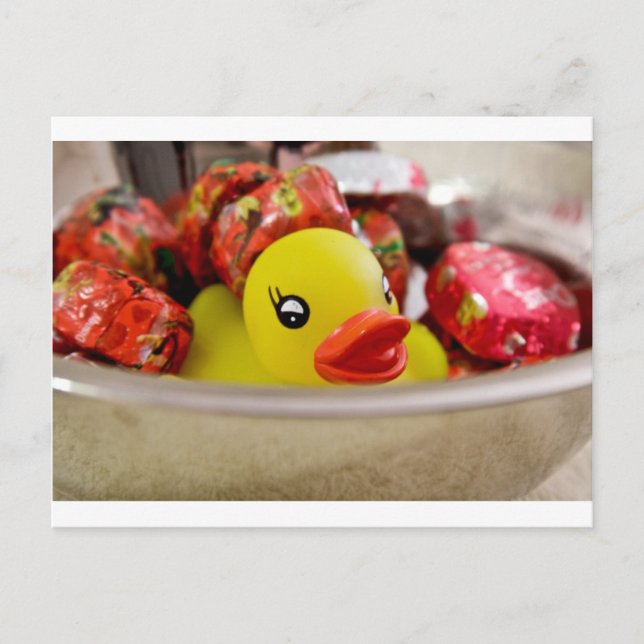 Carte Postale Canard dans Candy (Devant)