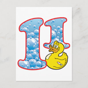 Carte Postale Canard de 11 ans