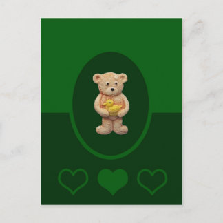 Carte Postale Canard jaune