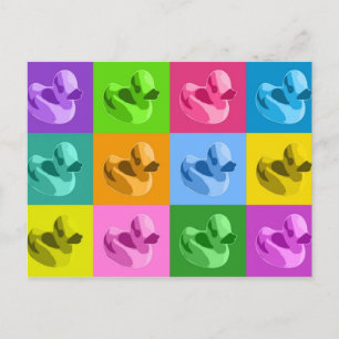 Carte Postale Canards en caoutchouc