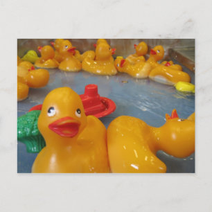 Carte Postale Canards en caoutchouc