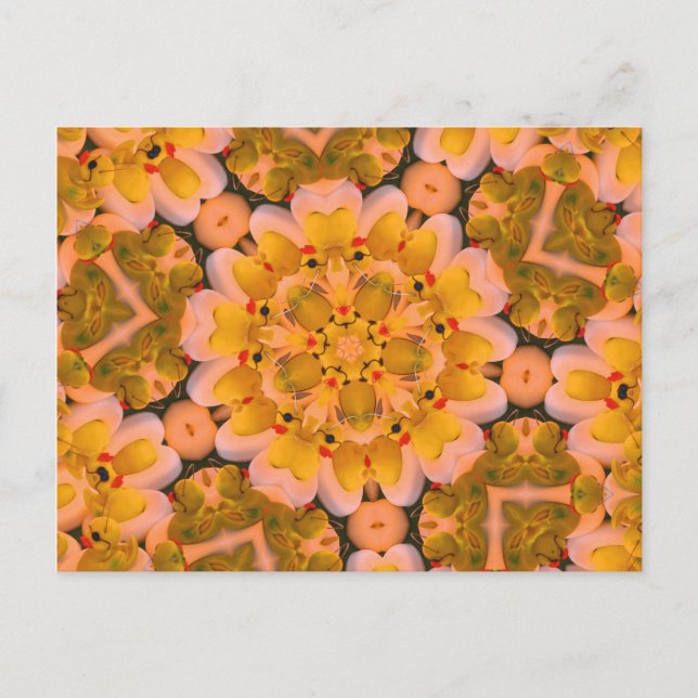 Carte Postale Canards en caoutchouc jaune Kaleidoscope Photo Car (Devant)