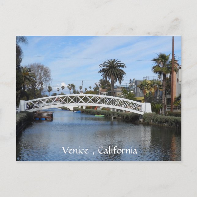 Carte Postale Canaux de Venise, Californie (Devant)