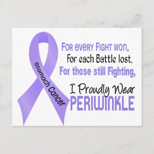 Carte Postale Cancer de l'estomac Je Porte Fièrement Le Périwink