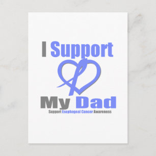 Carte Postale Cancer de l'oesophage Je soutiens papa