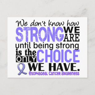 Carte Postale Cancer de l'oesophage : nous sommes forts