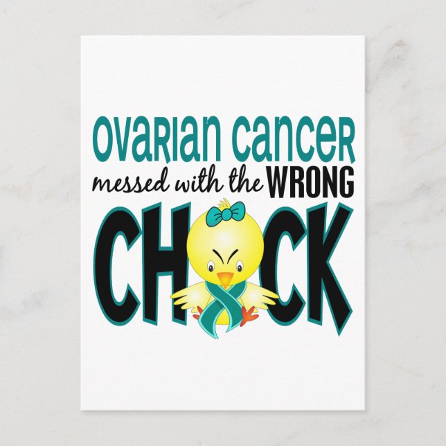 Carte Postale Cancer De L'Ovarien Malmené Par Le Mauvais Pouce (Devant)