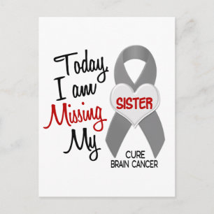 Carte Postale Cancer du cerveau, ma sœur me manque 1