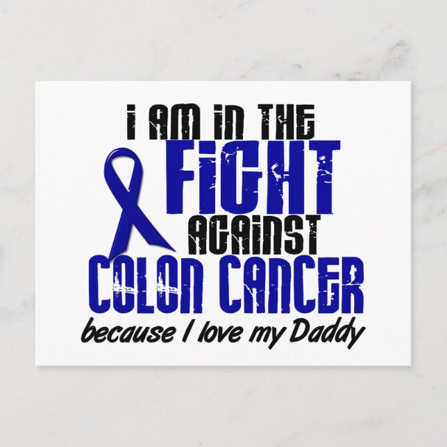 Carte Postale CANCER DU COLON Dans La Lutte Pour Mon Papa 1 (Devant)