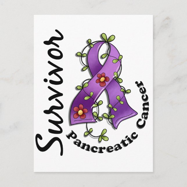 Carte Postale Cancer pancréatique Survivant 15 (Devant)