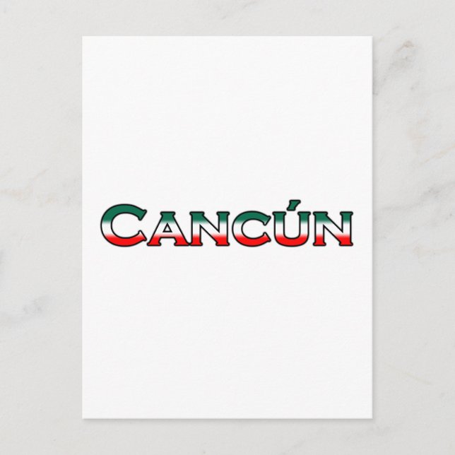 Carte Postale Cancun (logo texte) (Devant)