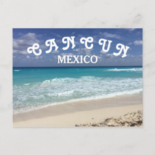 Carte Postale Cancun Mexique Eau claire Plage des Caraïbes