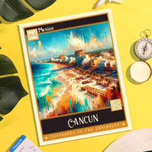 Carte Postale Cancun, Mexique   Peinture classique
