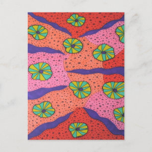 Carte Postale Candies colorées Abstraites