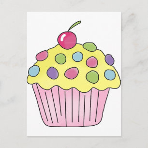 Carte Postale Candy Cupcakes