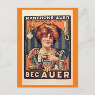 Carte Postale Cannes à gaz, Publicité Vintage