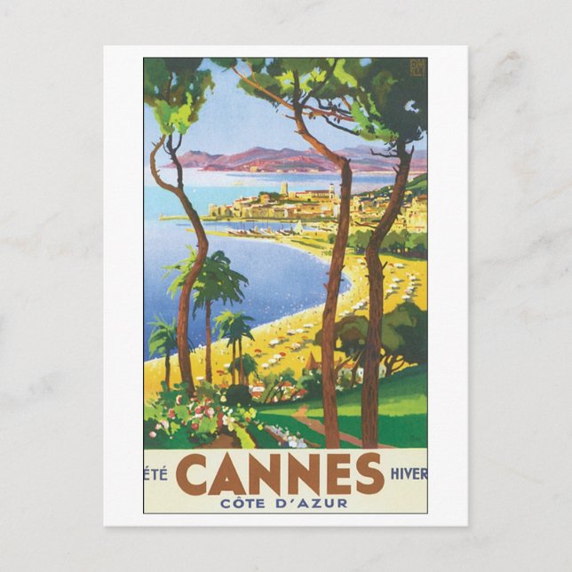 Carte Postale Cannes Côte d'Azur (Devant)