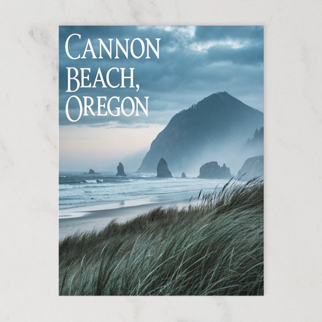 Carte Postale Cannon Beach Oregon Paysage côtier (Créateur téléchargé)