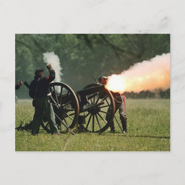 Carte Postale Cannon de guerre civile (Devant)