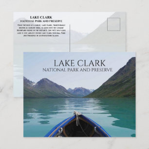 Carte Postale Canoe Bow sur le lac, Lake Clark National Park Ala