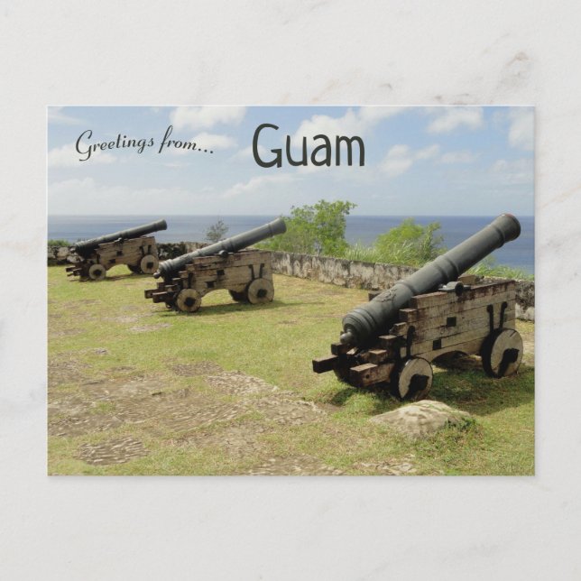 Carte Postale Canons à Guam (Devant)