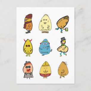 Carte Postale Canons à oeufs amusants