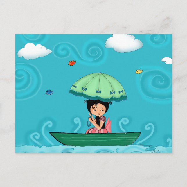 Carte Postale canot (Devant)