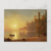 Canot indien par Albert Bierstadt