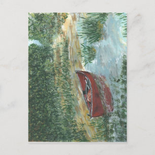 Carte Postale Canot rouge