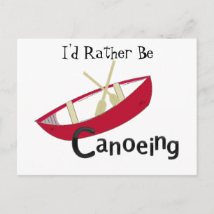 Carte Postale Canot rouge