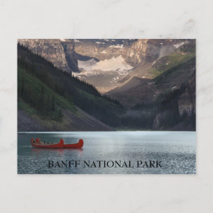 Carte Postale Canots rouges sur Lake Louise
