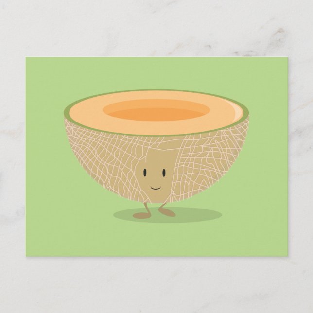 Carte Postale Cantaloupe souriant (Devant)