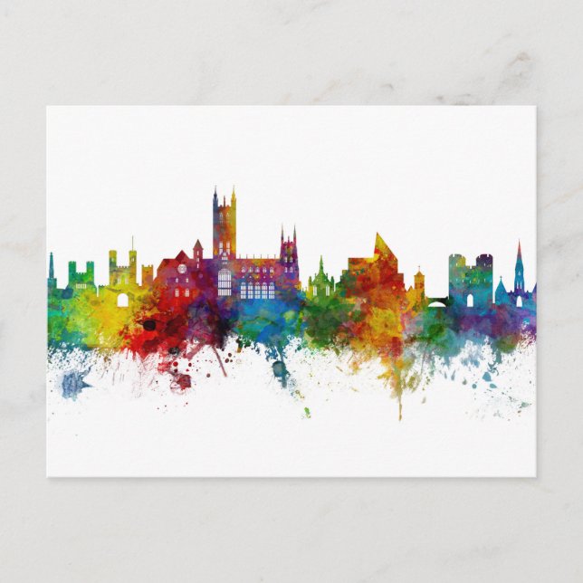 Carte Postale Canterbury Angleterre Skyline (Devant)
