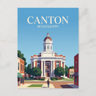 Carte Postale Canton Courthouse Square États-Unis