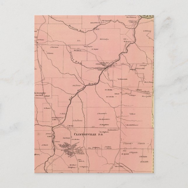 Carte Postale Canton de Clinton (Devant)