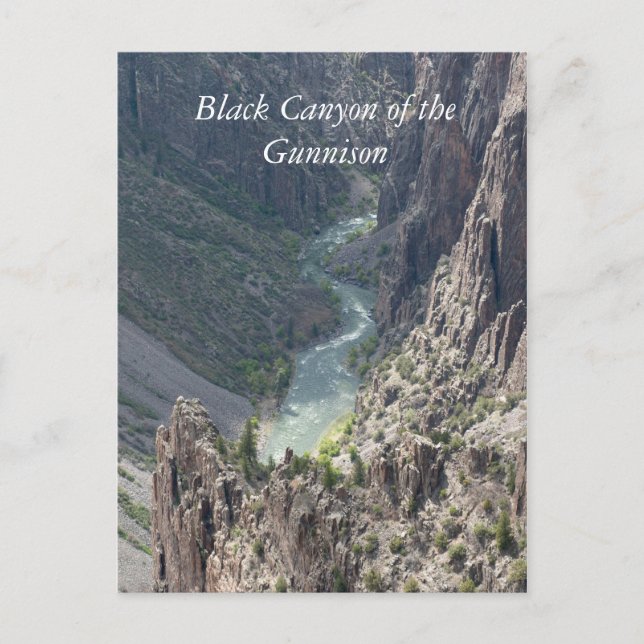 Carte Postale Canyon noir de la Gunnison (Devant)