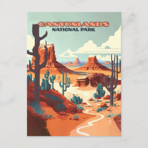Carte Postale Canyonlands National Park Utah Desert Mountains