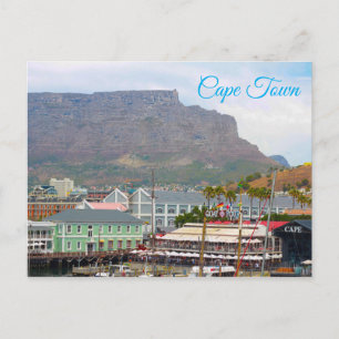 Carte Postale Cap Table Mountain Waterfront Cityscape